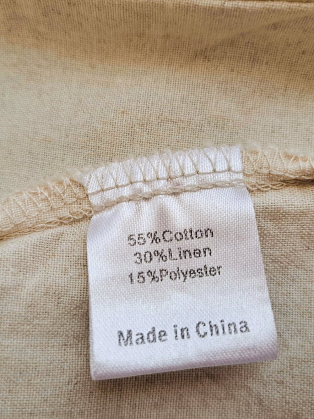 Everly Rowe Women's Linen Blend Vest Cream Color Size M - Picture 6 of 6